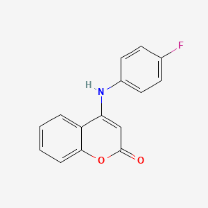 4-[(4-fluorophenyl)amino]-2H-chromen-2-one