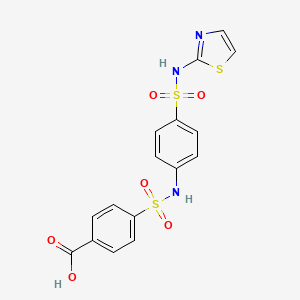 4-({4-[(1,3-Thiazol-2-yl)sulfamoyl]phenyl}sulfamoyl)benzoic acid