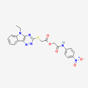 2-[(4-nitrophenyl)amino]-2-oxoethyl [(5-ethyl-5H-[1,2,4]triazino[5,6-b]indol-3-yl)sulfanyl]acetate