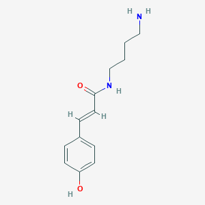molecular formula C13H18N2O2 B108858 对香豆基腐胺 CAS No. 34136-53-3