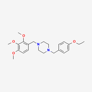 1-(4-Ethoxybenzyl)-4-(2,3,4-trimethoxybenzyl)piperazine