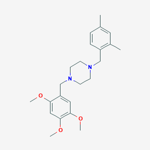 1-[(2,4-Dimethylphenyl)methyl]-4-[(2,4,5-trimethoxyphenyl)methyl]piperazine