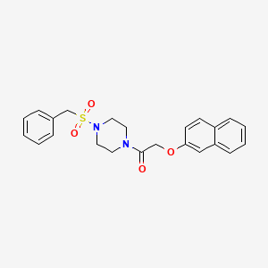 1-[4-(Benzylsulfonyl)piperazin-1-yl]-2-(naphthalen-2-yloxy)ethanone