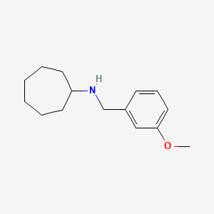 molecular formula C15H23NO B10885860 N-(3-methoxybenzyl)cycloheptanamine 