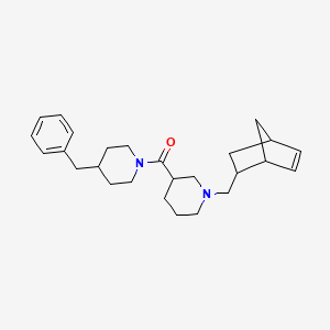 (4-Benzylpiperidin-1-yl)[1-(bicyclo[2.2.1]hept-5-en-2-ylmethyl)piperidin-3-yl]methanone