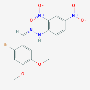 (1Z)-1-(2-bromo-4,5-dimethoxybenzylidene)-2-(2,4-dinitrophenyl)hydrazine