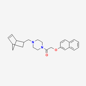 1-[4-(Bicyclo[2.2.1]hept-5-en-2-ylmethyl)piperazin-1-yl]-2-(naphthalen-2-yloxy)ethanone