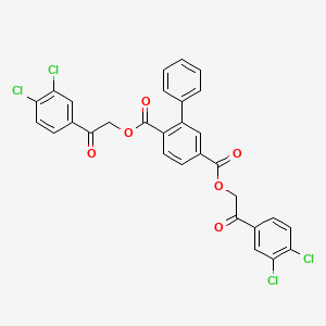 Bis[2-(3,4-dichlorophenyl)-2-oxoethyl] biphenyl-2,5-dicarboxylate