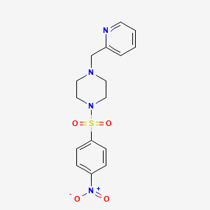 1-[(4-Nitrophenyl)sulfonyl]-4-(pyridin-2-ylmethyl)piperazine