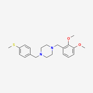 1-(2,3-Dimethoxybenzyl)-4-[4-(methylsulfanyl)benzyl]piperazine