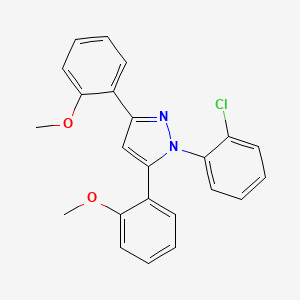 1-(2-chlorophenyl)-3,5-bis(2-methoxyphenyl)-1H-pyrazole