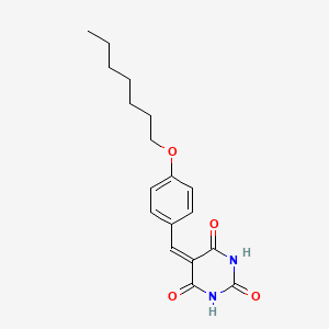 5-[4-(heptyloxy)benzylidene]pyrimidine-2,4,6(1H,3H,5H)-trione