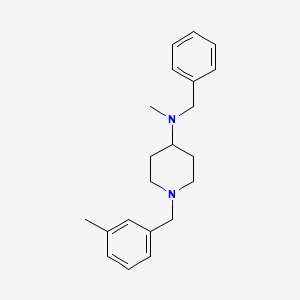 molecular formula C21H28N2 B10886055 N-benzyl-N-methyl-1-[(3-methylphenyl)methyl]piperidin-4-amine 