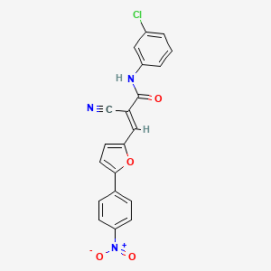 (2E)-N-(3-chlorophenyl)-2-cyano-3-[5-(4-nitrophenyl)furan-2-yl]prop-2-enamide