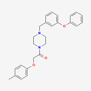 2-(4-Methylphenoxy)-1-[4-(3-phenoxybenzyl)piperazin-1-yl]ethanone