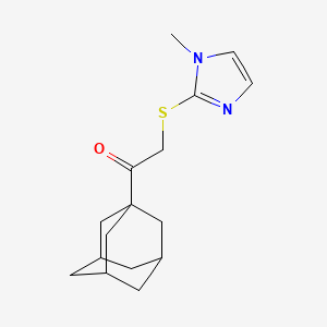 1-adamantan-1-yl-2-(1-methyl-1H-imidazol-2-ylsulfanyl)-ethanone