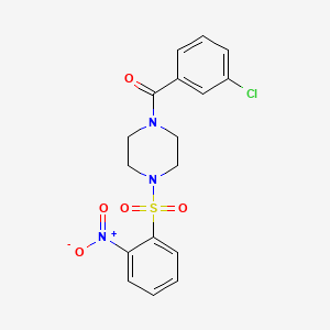 (3-Chlorophenyl){4-[(2-nitrophenyl)sulfonyl]piperazin-1-yl}methanone