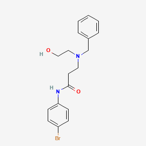 3-[benzyl(2-hydroxyethyl)amino]-N-(4-bromophenyl)propanamide