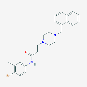 N-(4-bromo-3-methylphenyl)-3-[4-(naphthalen-1-ylmethyl)piperazin-1-yl]propanamide