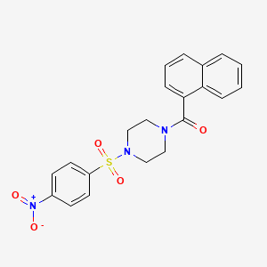 Naphthalen-1-yl{4-[(4-nitrophenyl)sulfonyl]piperazin-1-yl}methanone