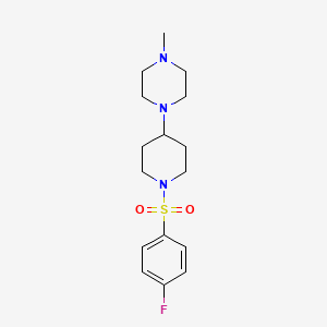 Piperazine, 1-[1-(4-fluorobenzenesulfonyl)piperidin-4-yl]-4-methyl-