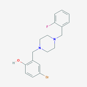 4-Bromo-2-{[4-(2-fluorobenzyl)piperazin-1-yl]methyl}phenol