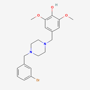 molecular formula C20H25BrN2O3 B10886263 4-{[4-(3-Bromobenzyl)piperazin-1-yl]methyl}-2,6-dimethoxyphenol 