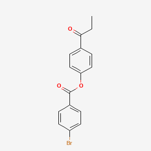 molecular formula C16H13BrO3 B10886265 4-Propanoylphenyl 4-bromobenzoate 