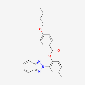 2-(2H-Benzotriazol-2-yl)-p-tolyl 4-butoxybenzoate