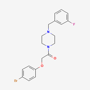 molecular formula C19H20BrFN2O2 B10886392 2-(4-Bromophenoxy)-1-[4-(3-fluorobenzyl)piperazin-1-yl]ethanone 