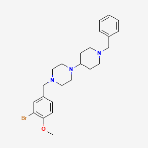 1-(1-Benzylpiperidin-4-yl)-4-[(3-bromo-4-methoxyphenyl)methyl]piperazine