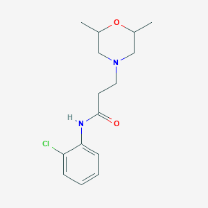 N-(2-chlorophenyl)-3-(2,6-dimethylmorpholin-4-yl)propanamide