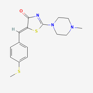 (5Z)-2-(4-methylpiperazin-1-yl)-5-[4-(methylsulfanyl)benzylidene]-1,3-thiazol-4(5H)-one