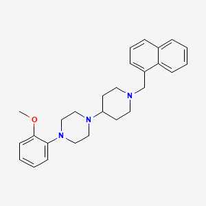 1-(2-Methoxyphenyl)-4-[1-(naphthalen-1-ylmethyl)piperidin-4-yl]piperazine