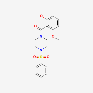 (2,6-Dimethoxyphenyl){4-[(4-methylphenyl)sulfonyl]piperazin-1-yl}methanone