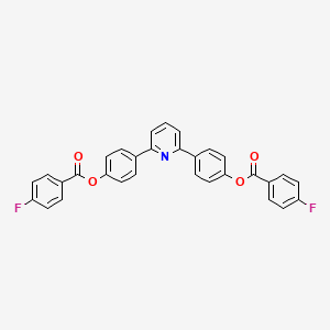 4-(6-{4-[(4-Fluorobenzoyl)oxy]phenyl}-2-pyridyl)phenyl 4-fluorobenzoate