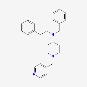 molecular formula C26H31N3 B10886494 N-benzyl-N-(2-phenylethyl)-1-(pyridin-4-ylmethyl)piperidin-4-amine 