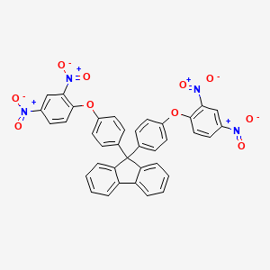 molecular formula C37H22N4O10 B10886506 9,9-bis[4-(2,4-dinitrophenoxy)phenyl]-9H-fluorene 