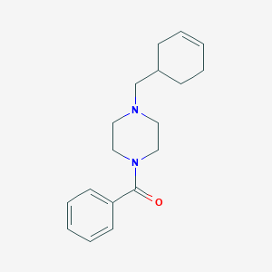 molecular formula C18H24N2O B10886522 [4-(Cyclohex-3-en-1-ylmethyl)piperazin-1-yl](phenyl)methanone 