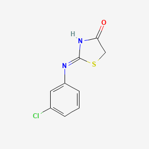 4-Thiazolidinone, 2-((m-chlorophenyl)imino)-