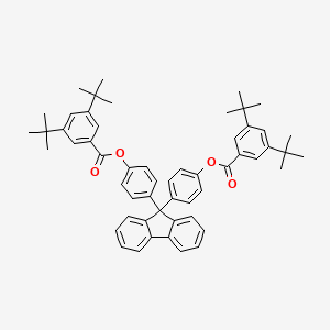 4-(9-{4-[(3,5-Ditert-butylbenzoyl)oxy]phenyl}-9H-fluoren-9-YL)phenyl 3,5-ditert-butylbenzoate