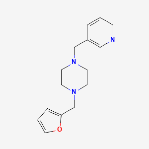 1-(Furan-2-ylmethyl)-4-(pyridin-3-ylmethyl)piperazine