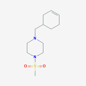 1-(Cyclohex-3-en-1-ylmethyl)-4-(methylsulfonyl)piperazine