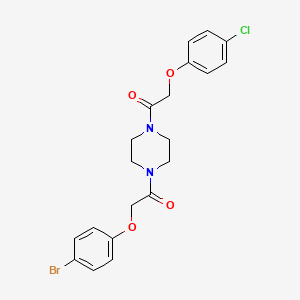 2-(4-Bromophenoxy)-1-{4-[(4-chlorophenoxy)acetyl]piperazin-1-yl}ethanone