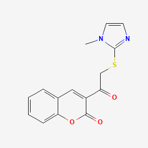 Coumarine, 3-[2-(1-methyl-2-imidazolylthio)-1-oxoethyl]-