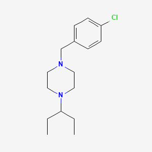 1-(4-Chlorobenzyl)-4-(pentan-3-yl)piperazine