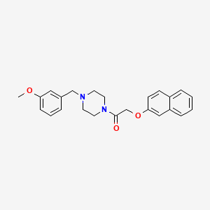 1-[4-(3-Methoxybenzyl)piperazin-1-yl]-2-(naphthalen-2-yloxy)ethanone