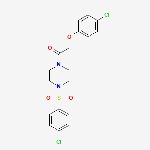 1-[4-(4-Chloro-benzenesulfonyl)-piperazin-1-yl]-2-(4-chloro-phenoxy)-ethanone