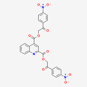 Bis[2-(4-nitrophenyl)-2-oxoethyl] quinoline-2,4-dicarboxylate