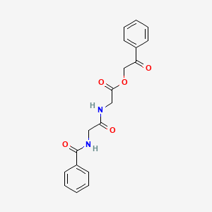 molecular formula C19H18N2O5 B10886692 2-oxo-2-phenylethyl N-benzoylglycylglycinate 